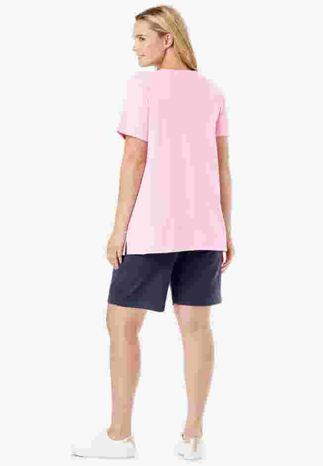2-Piece Knit Tee and Short Set image number 1