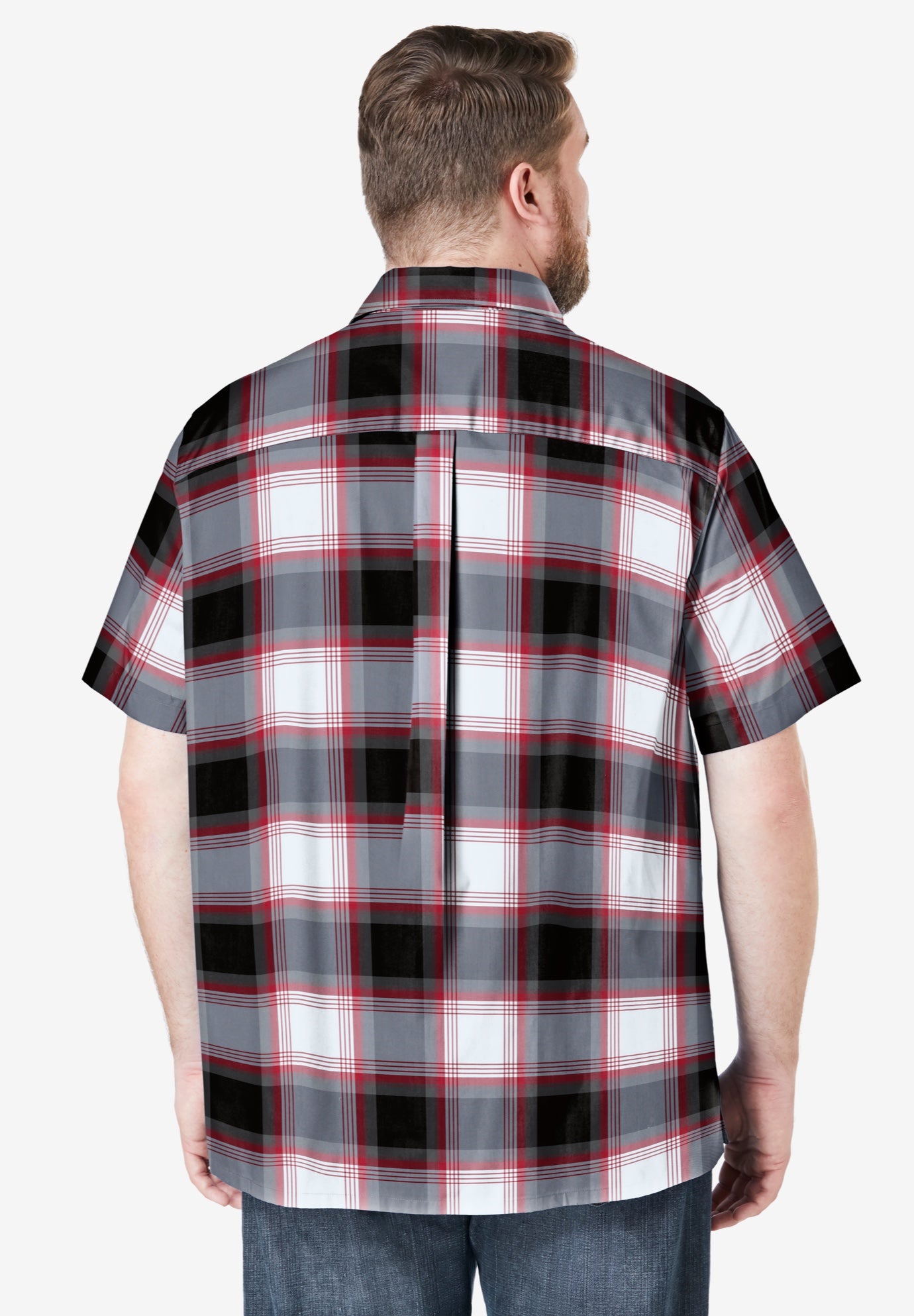Wrinkle-Resistant Short Sleeve Button Down, Printed image number 1
