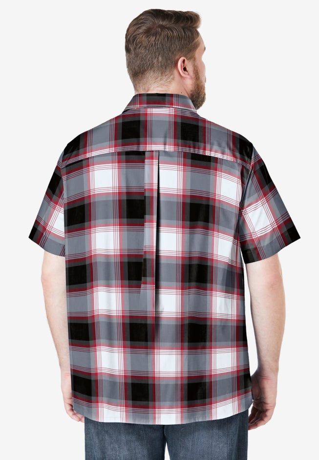 Wrinkle-Resistant Short Sleeve Button Down, Printed image number 1