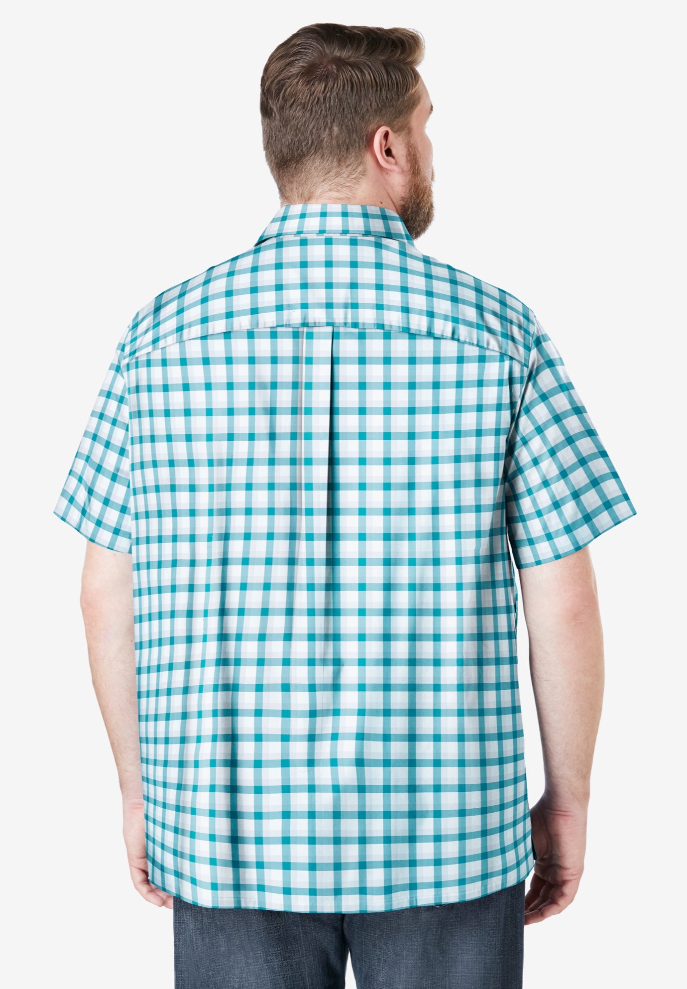 Wrinkle-Resistant Short Sleeve Button Down, Printed image number 1