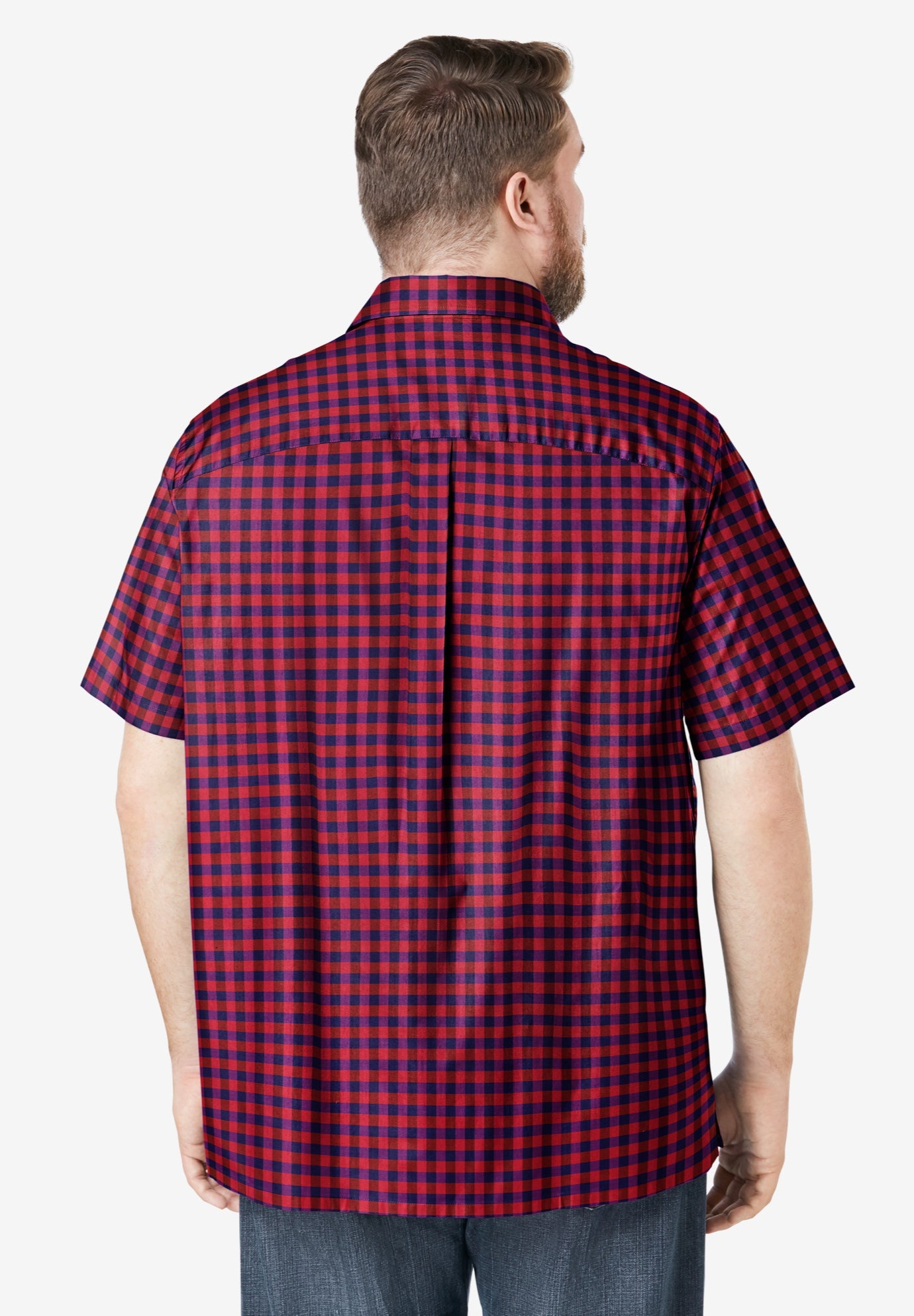 Wrinkle-Resistant Short Sleeve Button Down, Printed image number 1