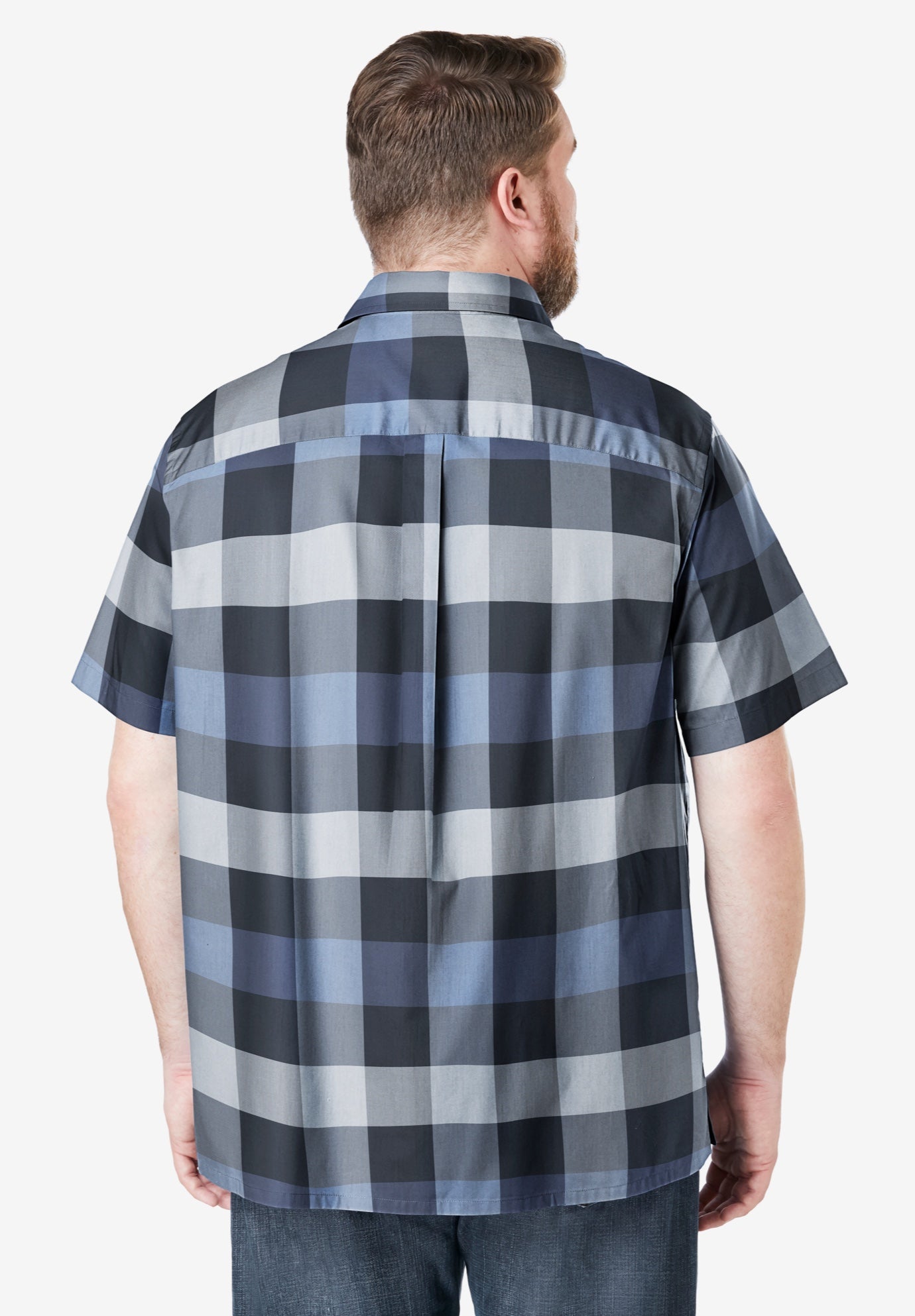 Wrinkle-Resistant Short Sleeve Button Down, Printed image number 1