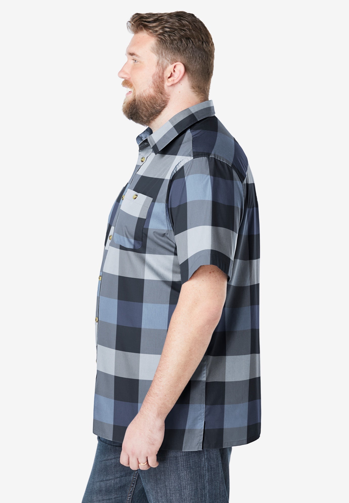 Wrinkle-Resistant Short Sleeve Button Down, Printed image number 2