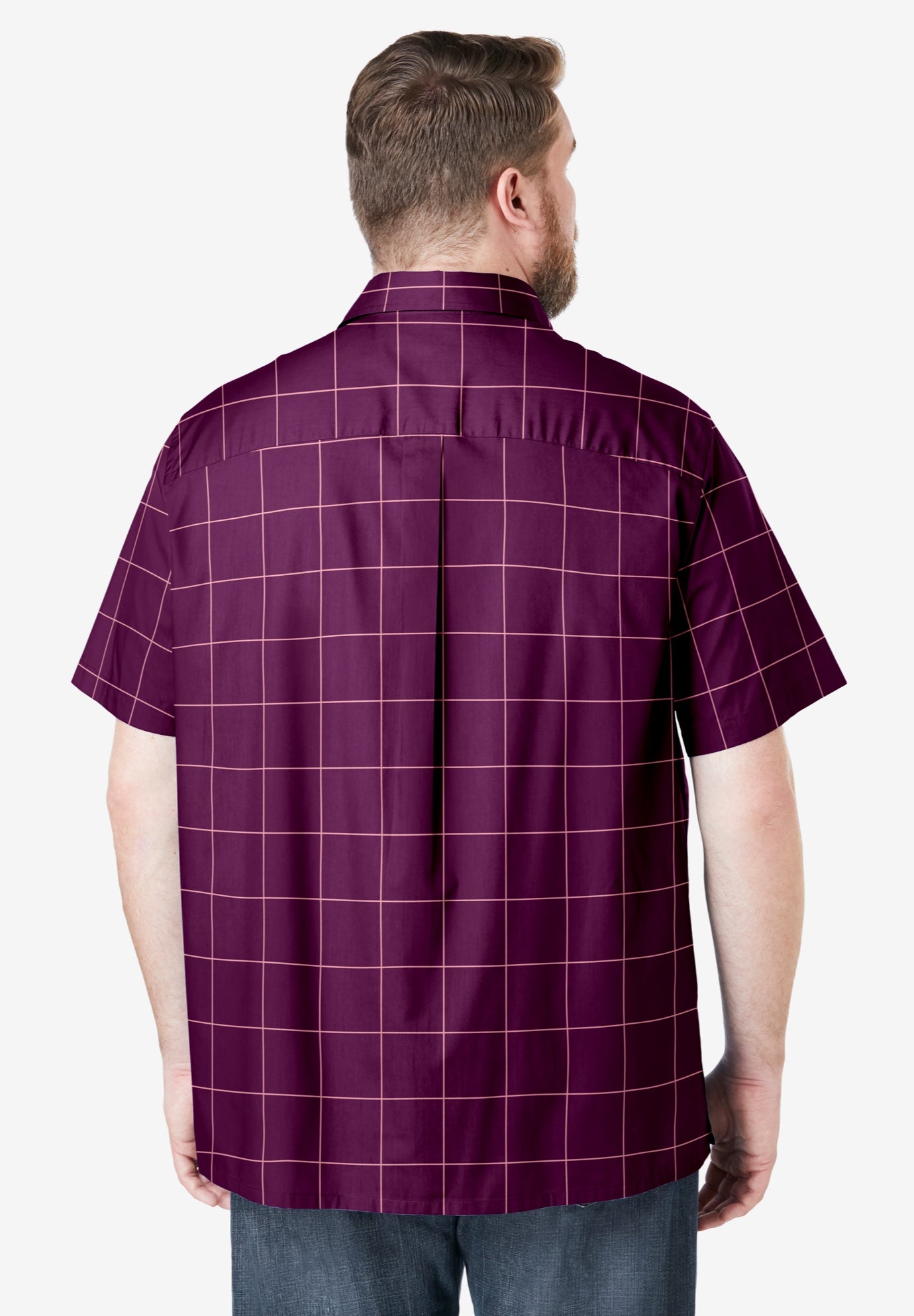Wrinkle-Resistant Short Sleeve Button Down, Printed image number 1