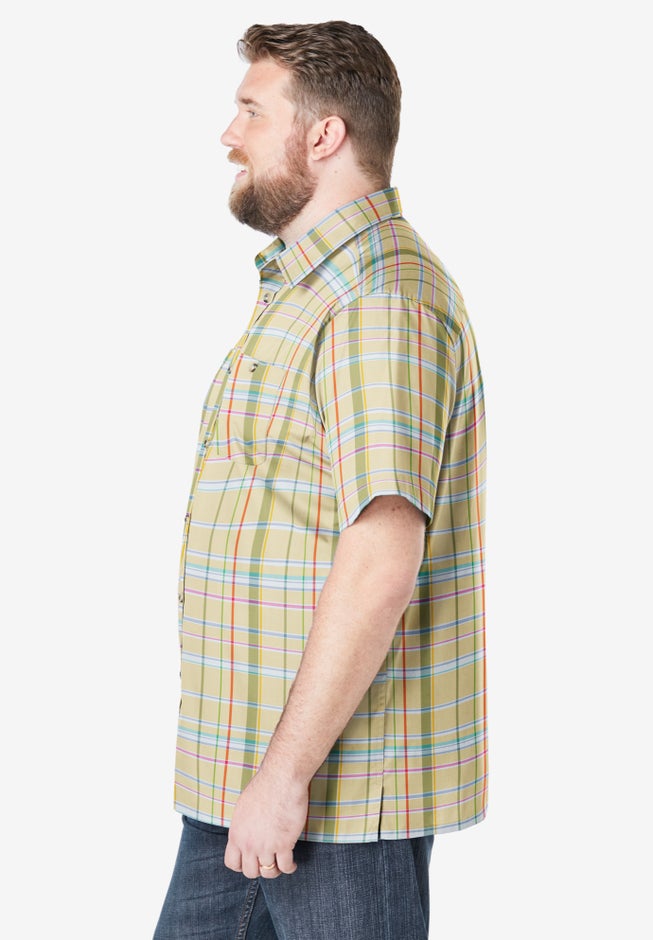 Wrinkle-Resistant Short Sleeve Button Down, Printed image number 2