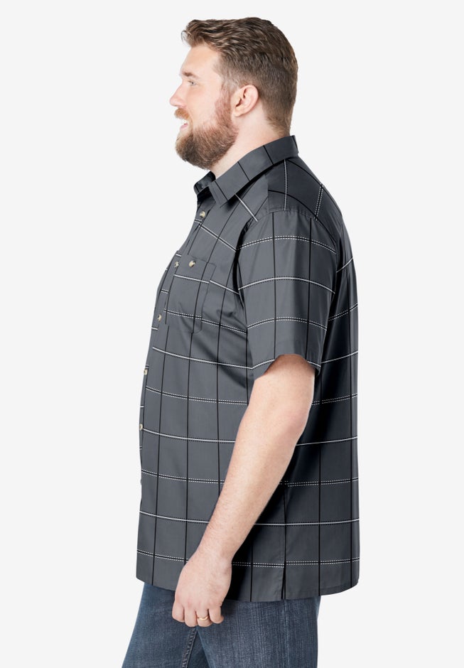 Wrinkle-Resistant Short Sleeve Button Down, Printed image number 2