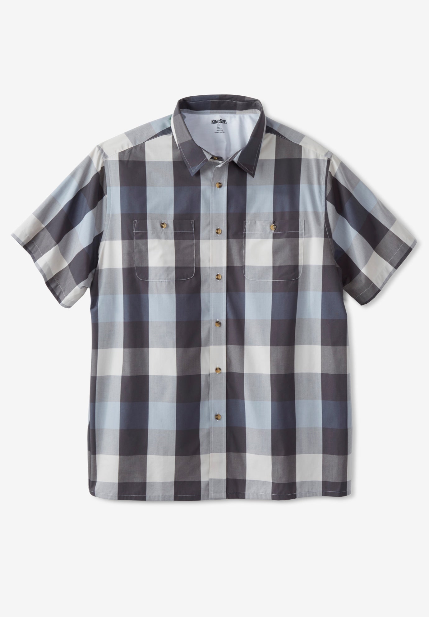 Wrinkle-Resistant Short Sleeve Button Down, Printed image number 0
