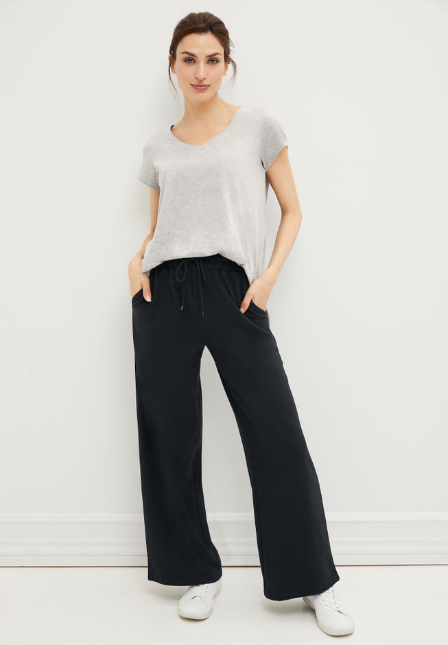 Wide Leg French Terry Sweatpant image number 0