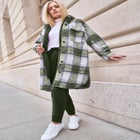 Wool Blend Long Shirt Jacket image number null