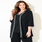 Beaded 3-Piece Cardigan Pant Set image number null