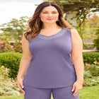 Beaded 3-Piece Cardigan Pant Suit image number null