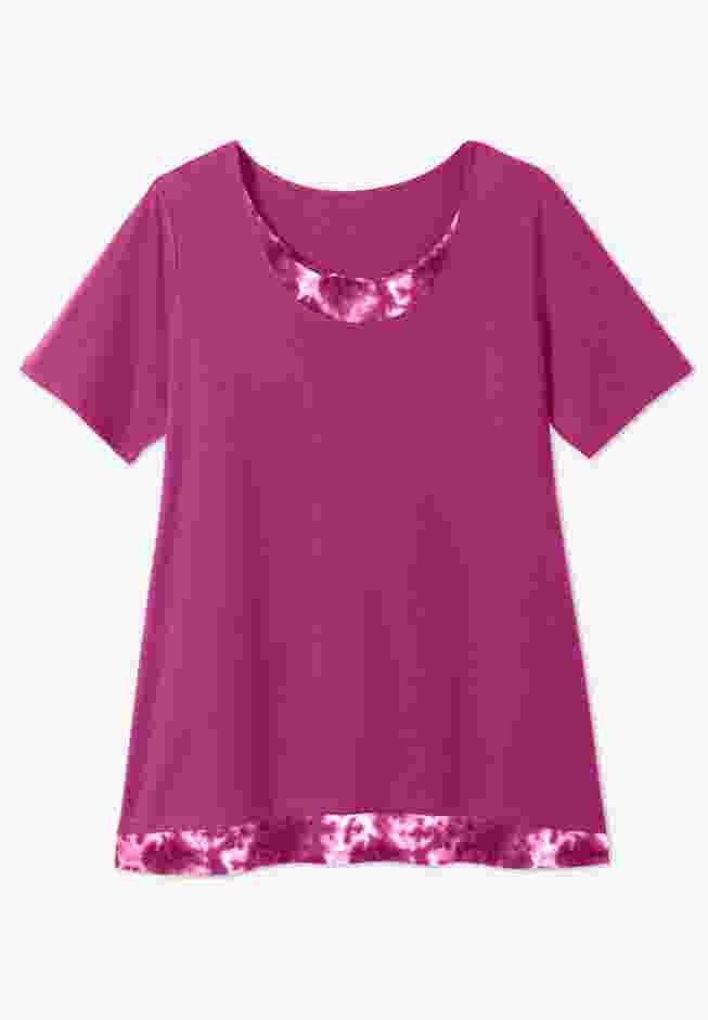 Layered-Look Print Tunic image number 3