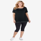 Layered-Look Print Tunic image number null