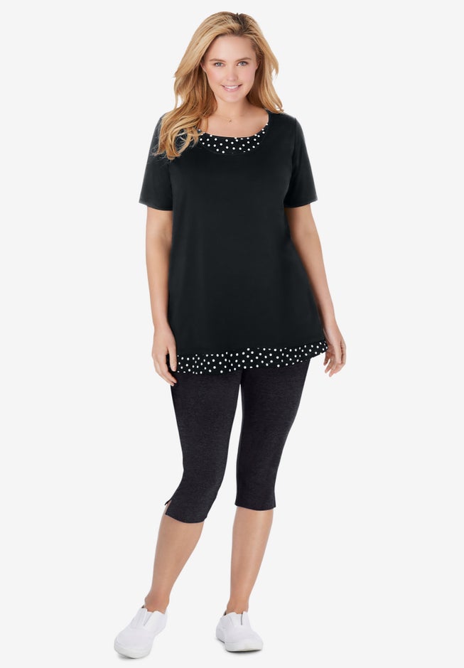 Layered-Look Print Tunic image number 6