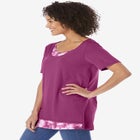 Layered-Look Print Tunic image number null