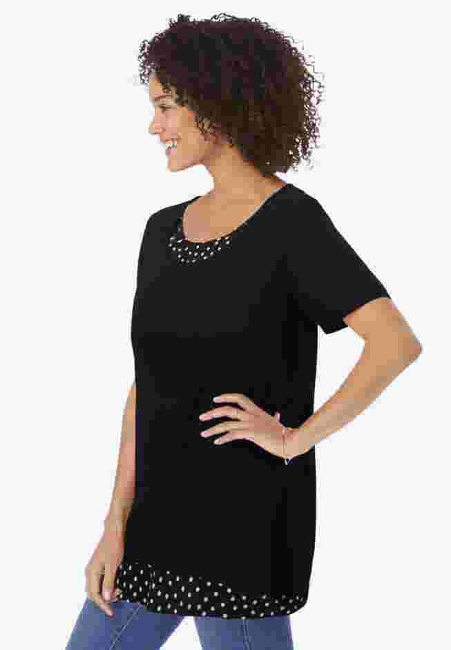 Layered-Look Print Tunic image number 2