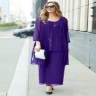 3-Piece Sequin Tank Pant Suit image number null