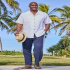 Elastic Waist Gauze Cotton Pants image number null