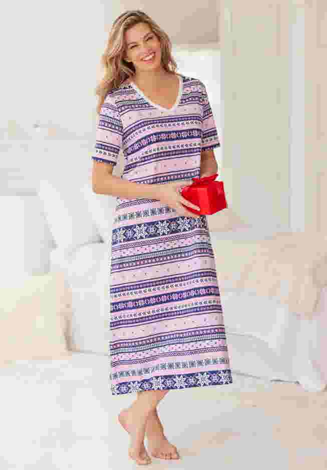Long Print Sleepshirt image number 5