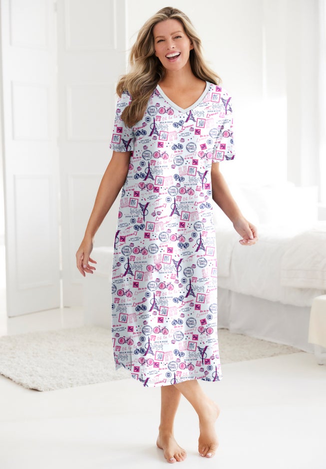 Long Print Sleepshirt image number 5
