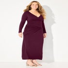 Curvy Collection Draped Midi Dress image number null