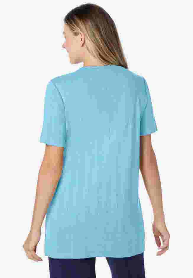7-Day Embroidered Pointelle Tunic image number 1