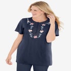 7-Day Embroidered Pointelle Tunic image number null