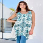 Plus Size Handkerchief Hem Tunic Tank Top image number 0