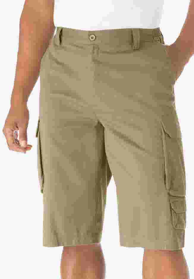 14" Side Elastic Cargo Shorts image number 0