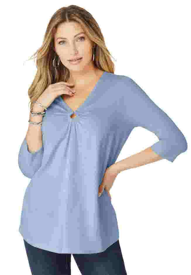 Ultimate Keyhole V Neck Tee image number 0