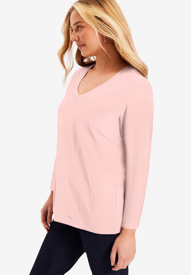 Long-Sleeve V-Neck One + Only Tee image number 2