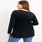 Long-Sleeve V-Neck One + Only Tunic image number null