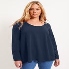 Long-Sleeve Swing One + Only Tee image number null
