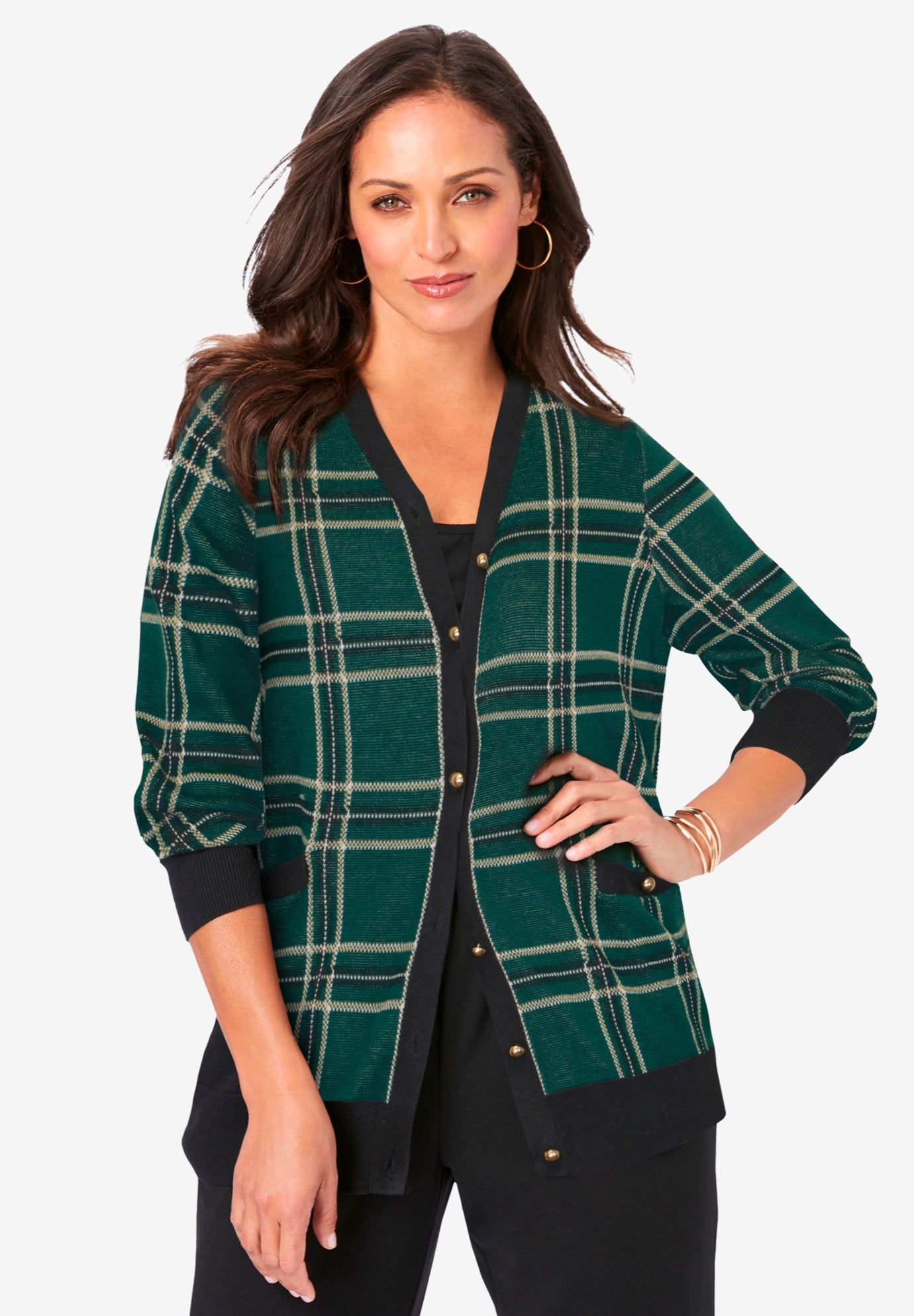 V-Neck Cardigan Sweater image number 0