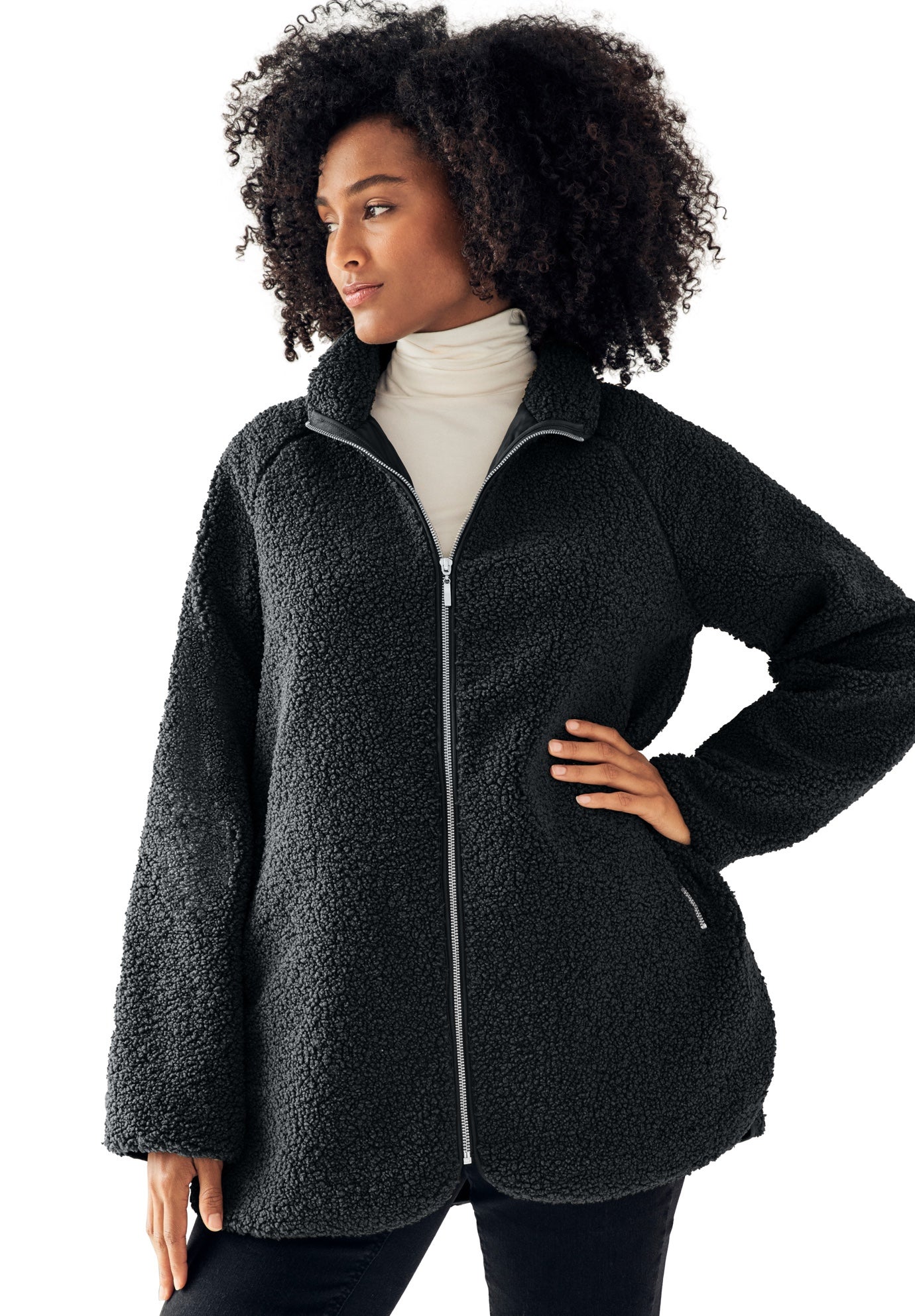 Sherpa Zip-Front Jacket image number 0
