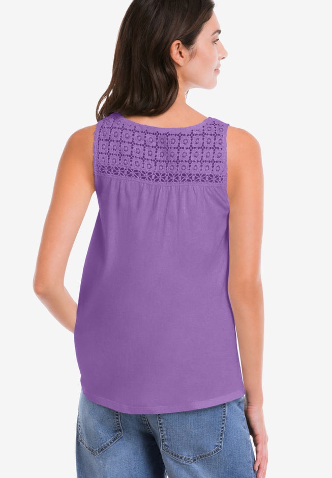 Crochet Lace Tank image number 1