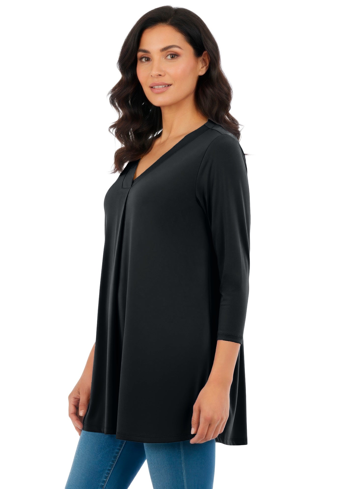 Banded V-neck Blouse image number 0