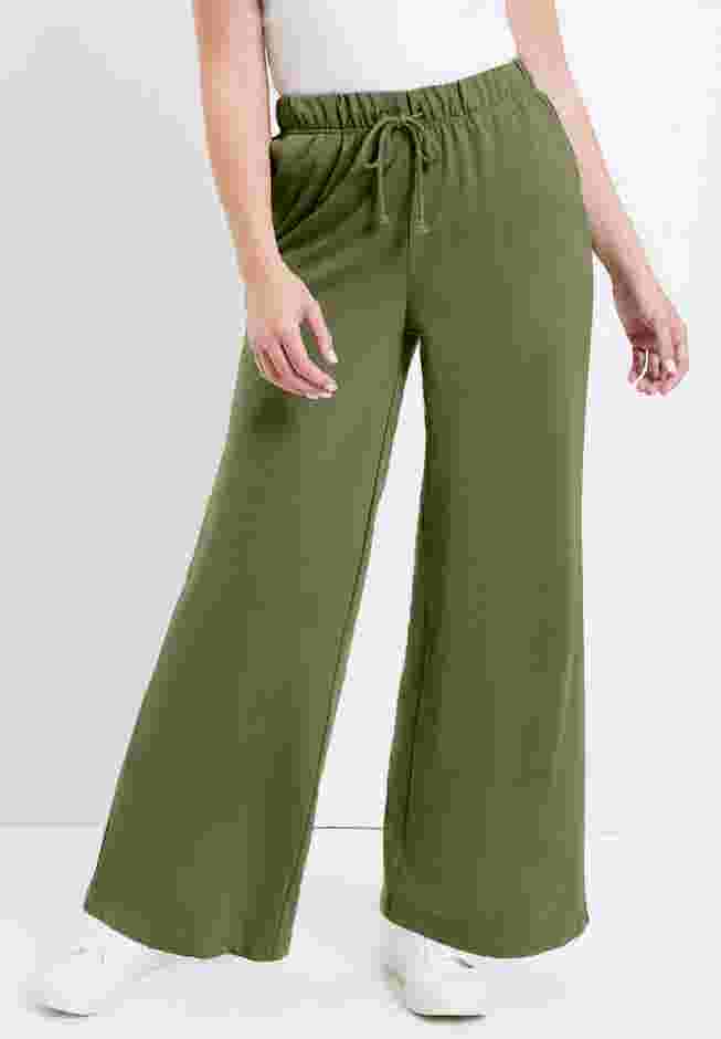 French Terry Wide-Leg Pant image number 0