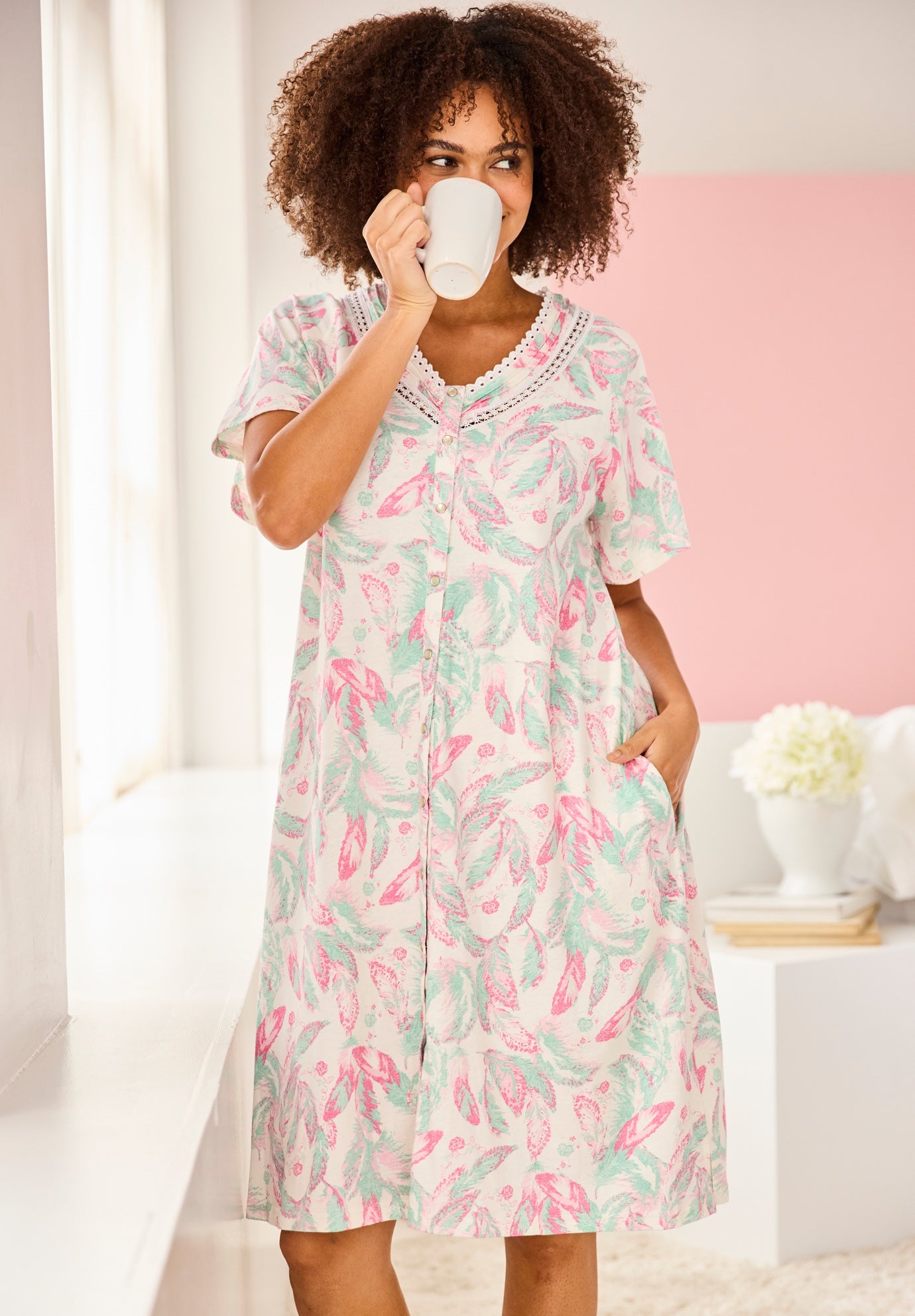 Only Necessities&reg; Snap-Front Gown image number 4