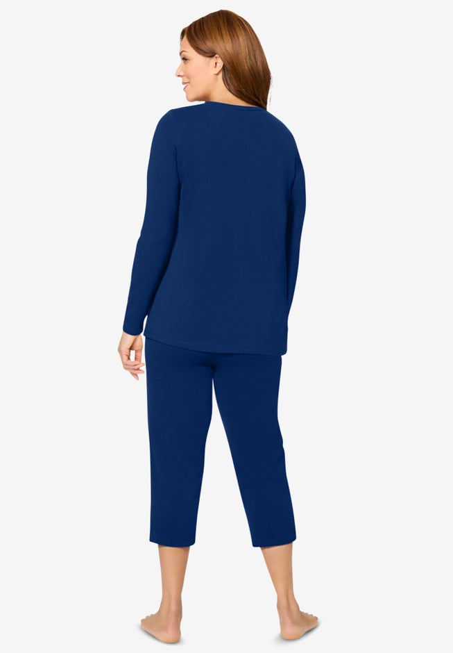 Avenue Body 2-Piece Set Sweatshirt Capri image number 1