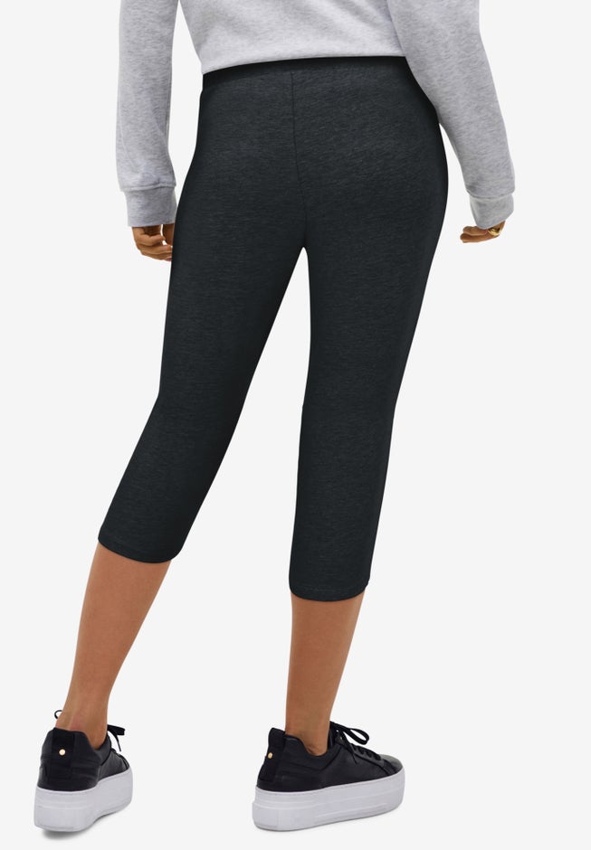Knit Capri Leggings image number 1