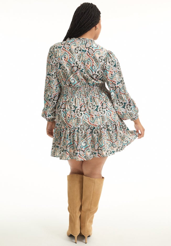 Smocked Georgette Tunic image number 1