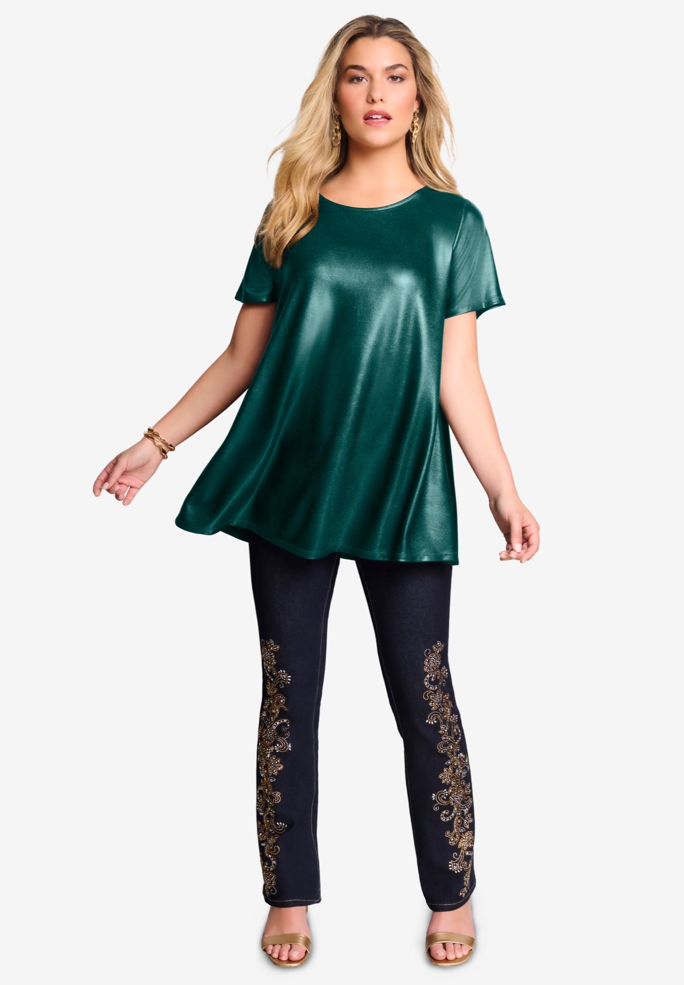 Metallic Swing Tee image number 2