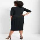 Ruched Detail Midi Dress image number null