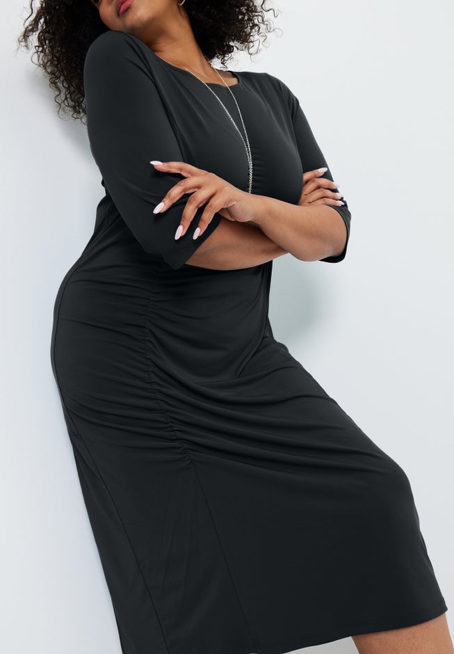 Ruched Detail Midi Dress image number 3