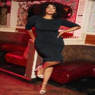 Ruched Detail Midi Dress image number null