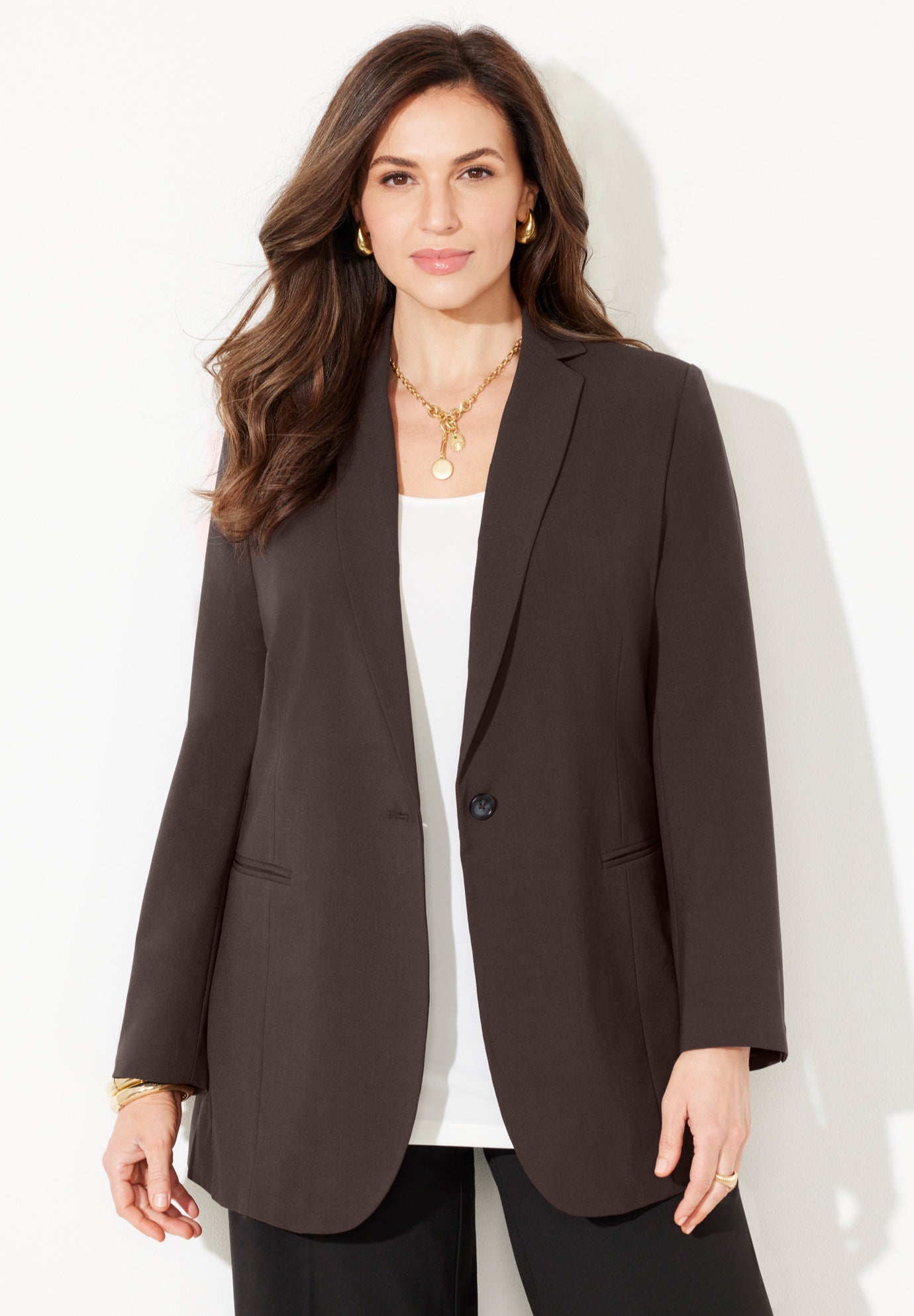Right Fit&trade; Curvy Blazer image number 0