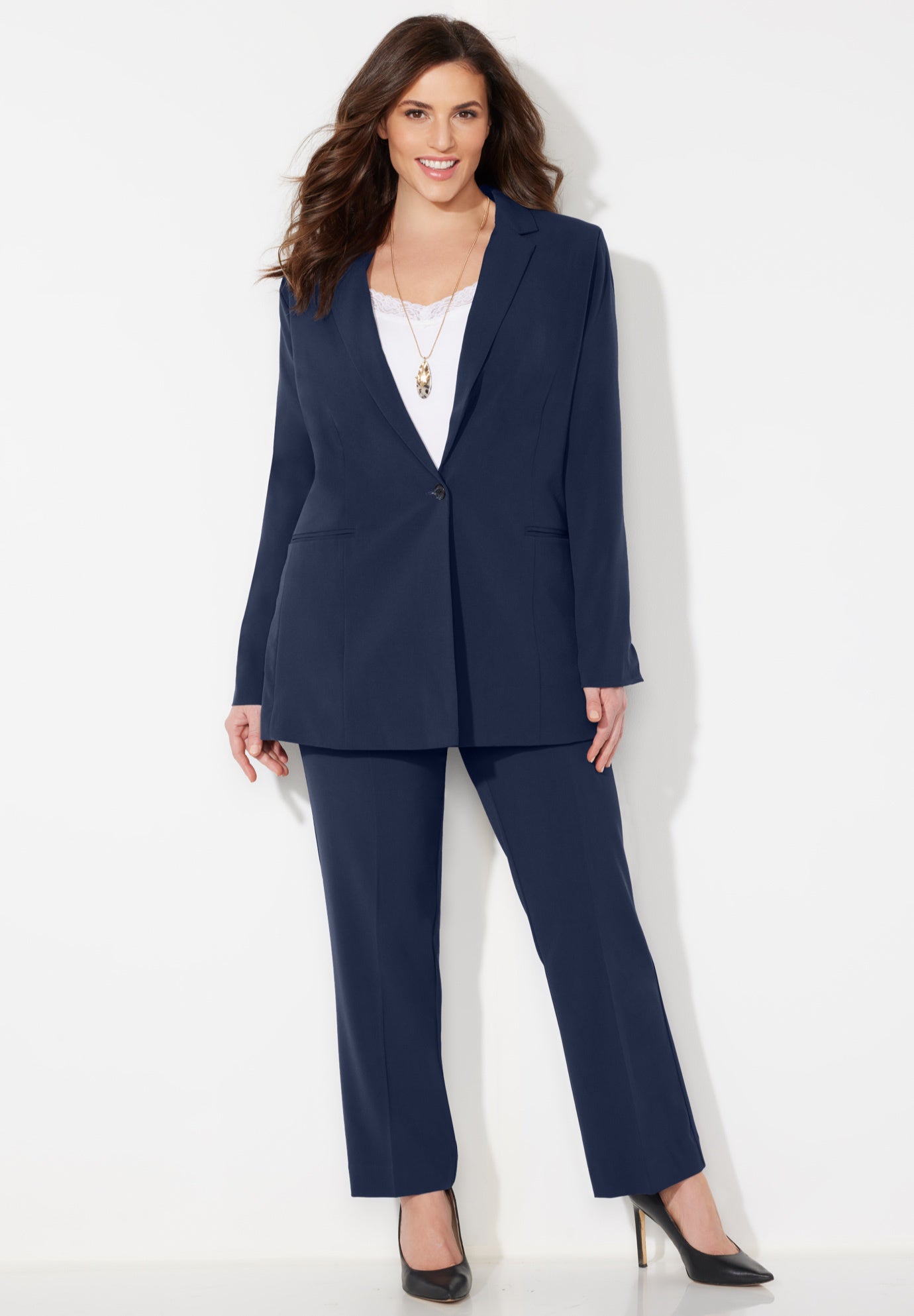 Right Fit&trade; Curvy Blazer image number 0