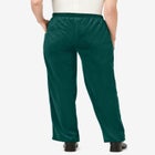 Wide-Leg Velour Pant image number null