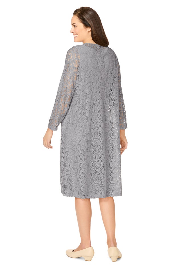 2 piece Lace Jacket Dress image number 1